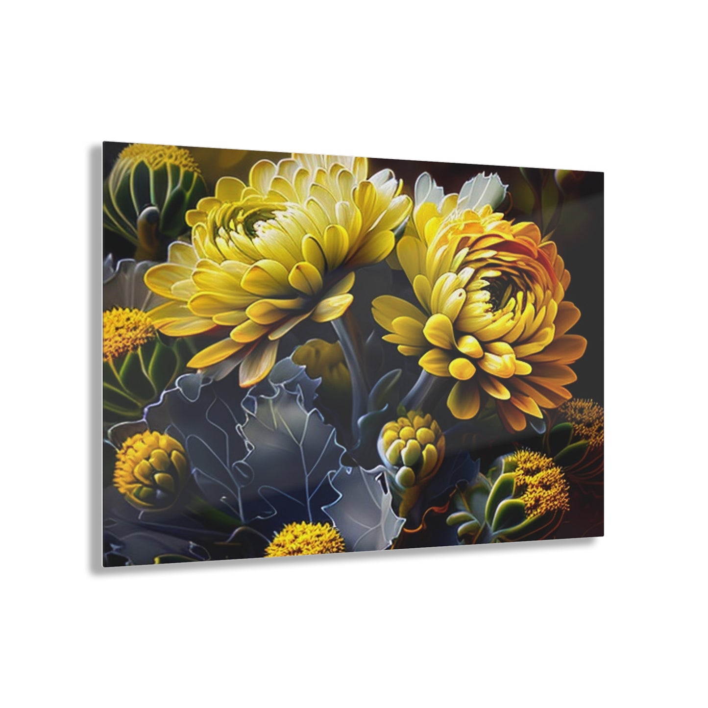 Acrylic Prints Yellow Hermosas Flores Amarillas 1