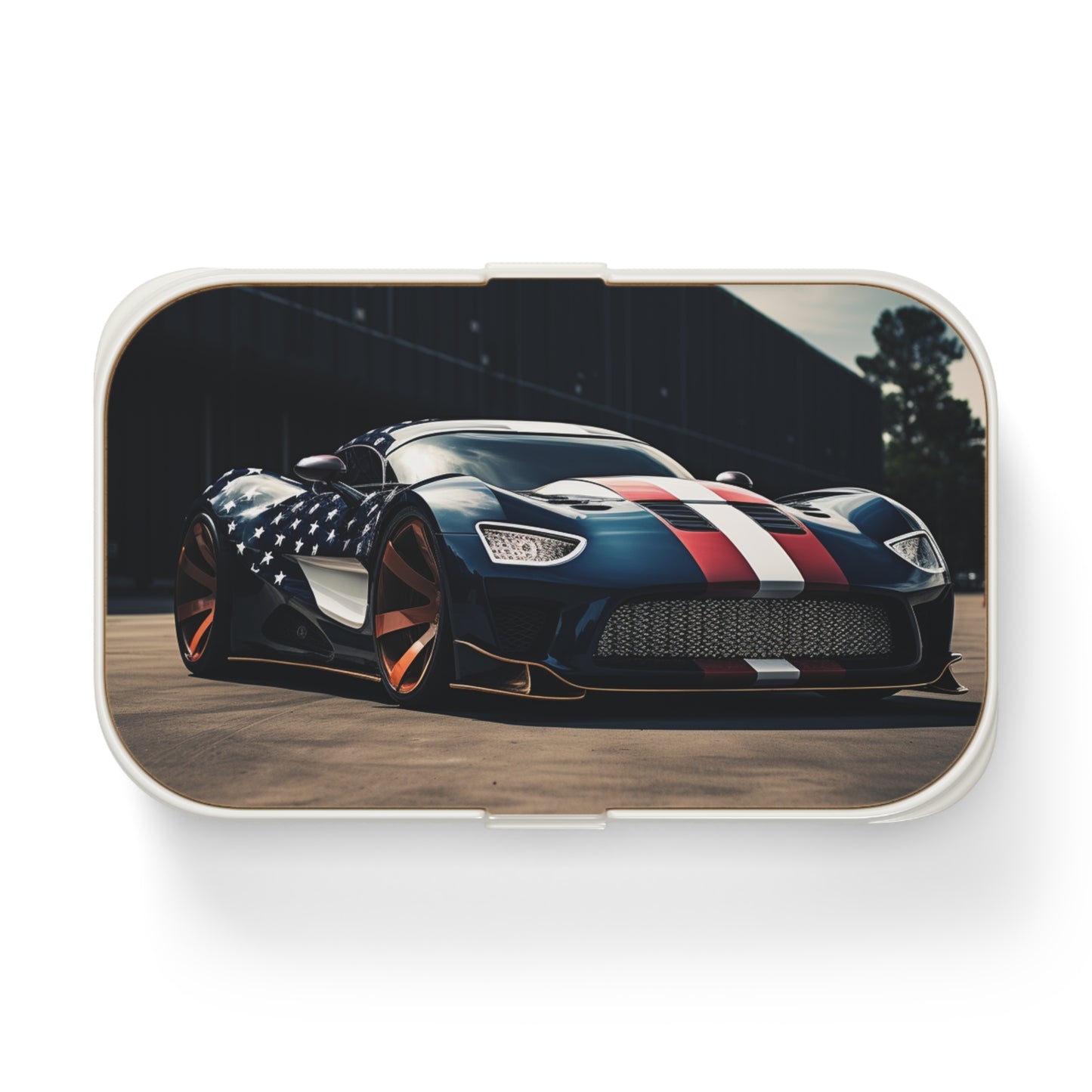 Bento Lunch Box Bugatti Flag American 2