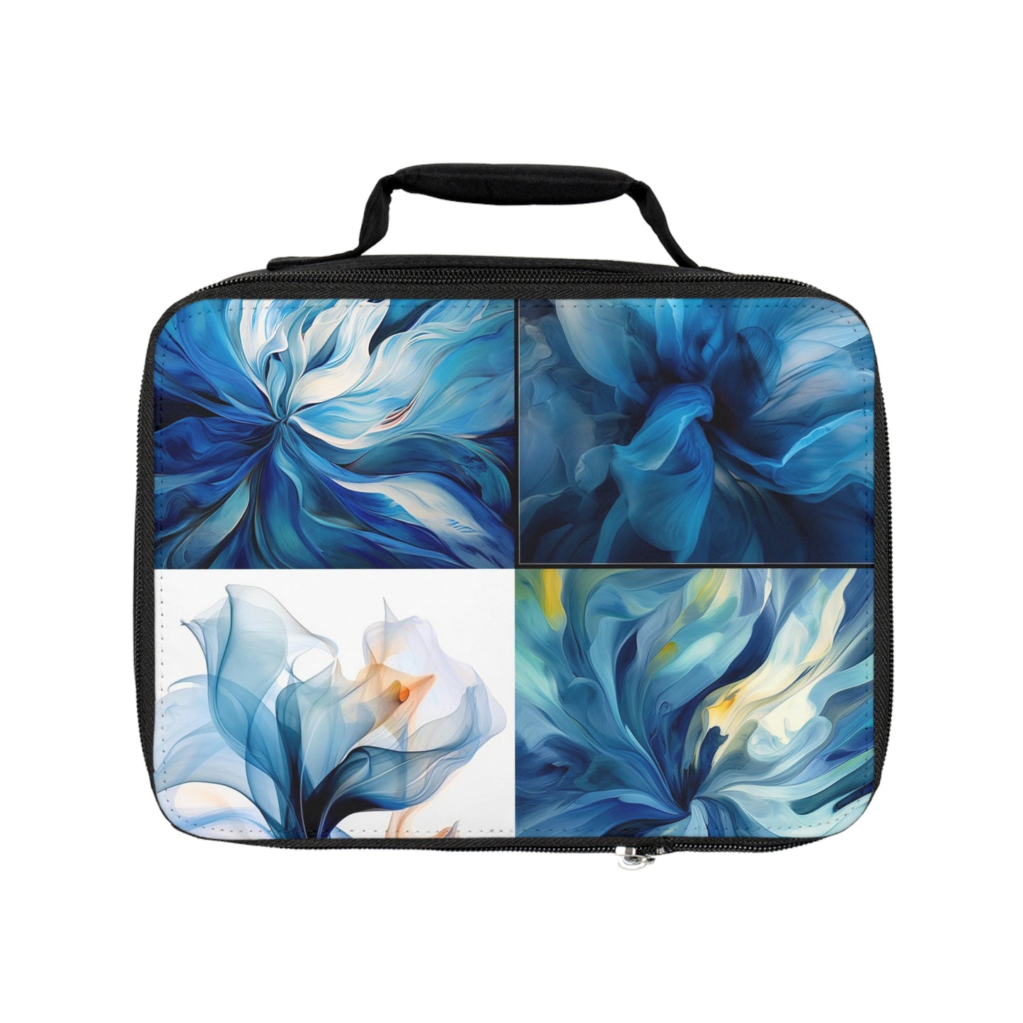 Lunch Bag Blue Tluip Abstract 5