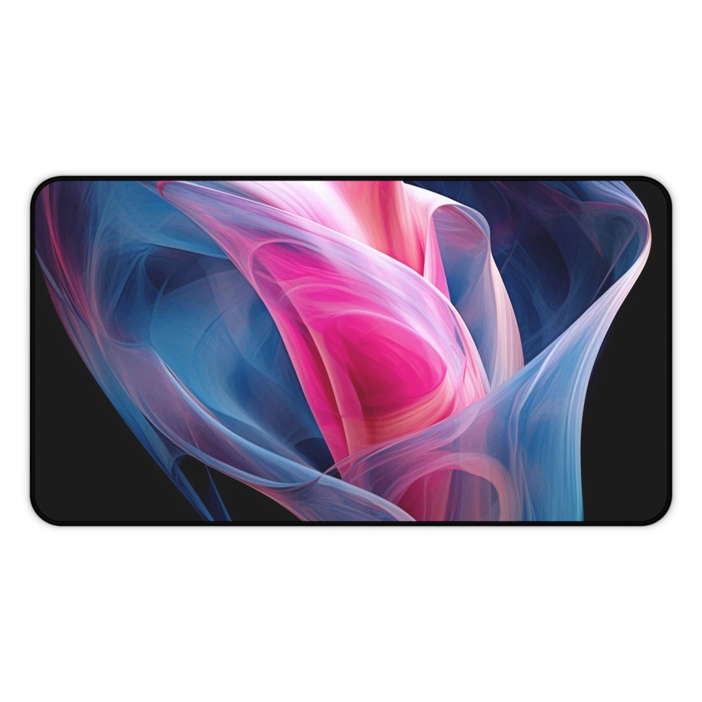 Desk Mat Pink & Blue Tulip Rose 3