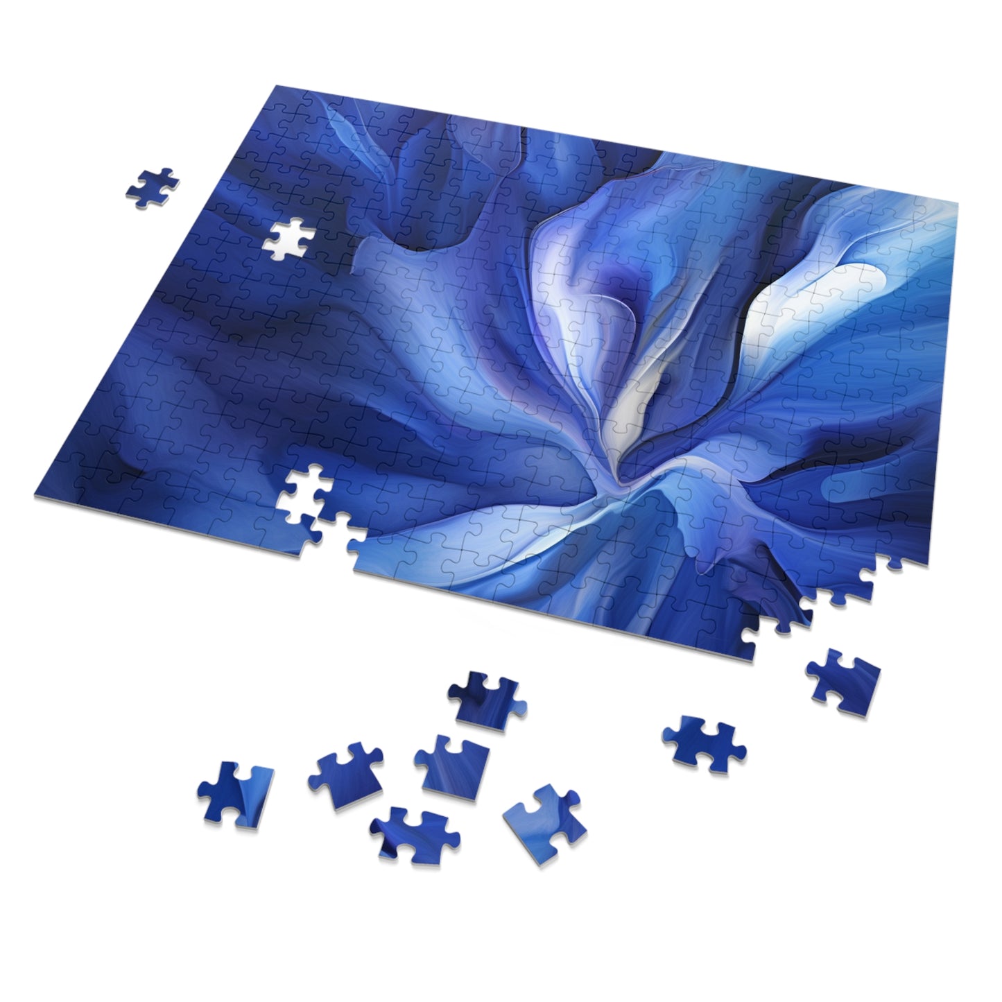 Jigsaw Puzzle (30, 110, 252, 500,1000-Piece) Abstract Blue Tulip 3