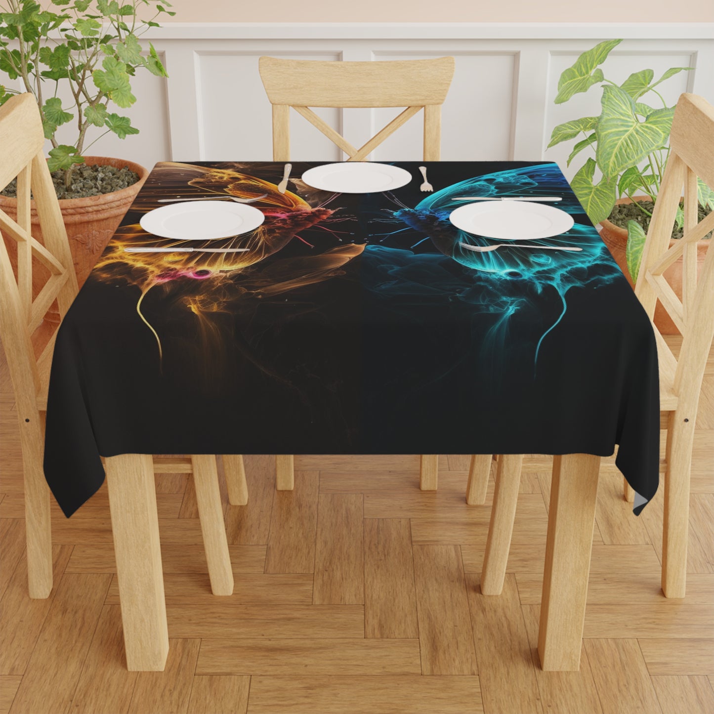 Tablecloth Kiss Neon Butterfly 9