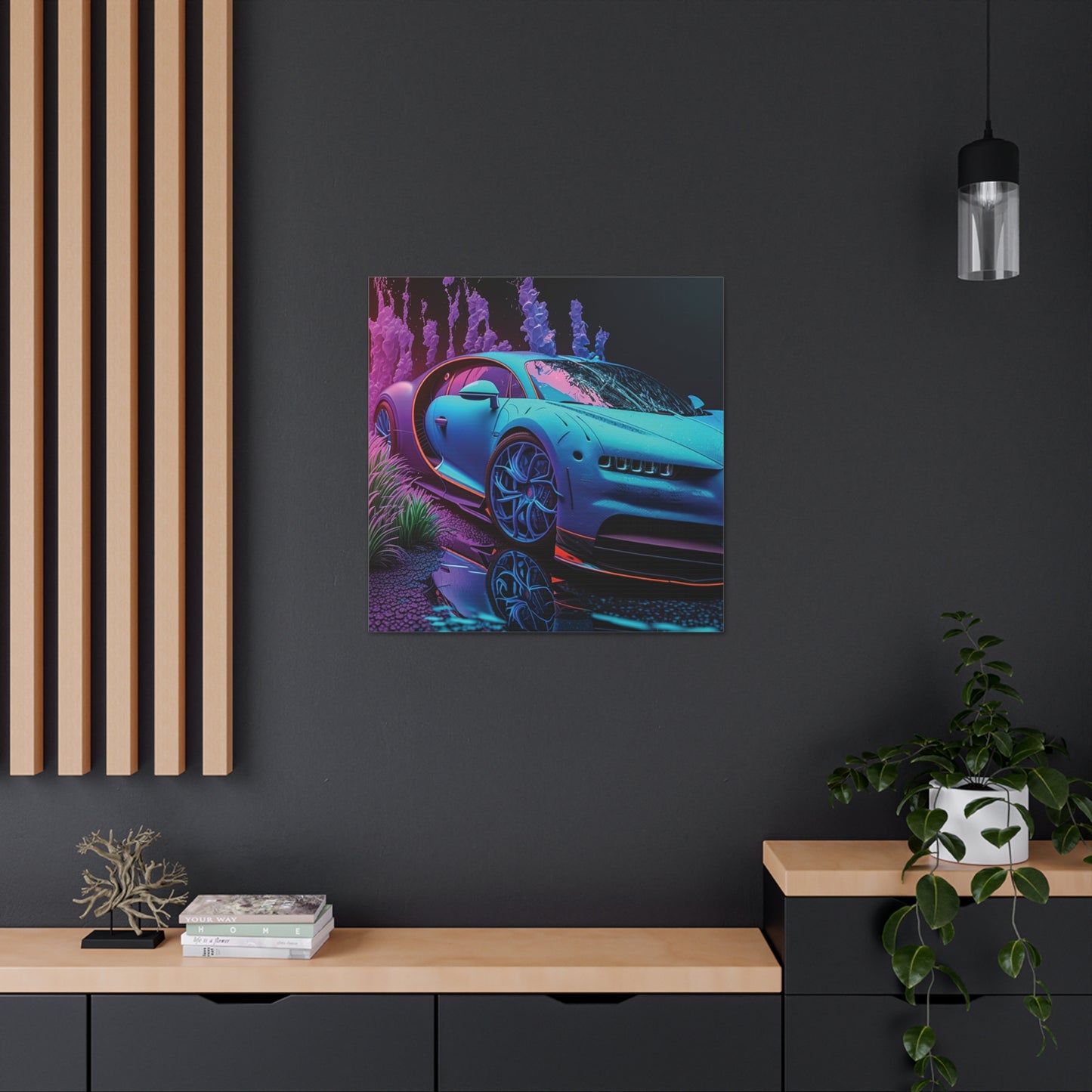 Canvas Gallery Wraps Bugatti Neon Chiron 2