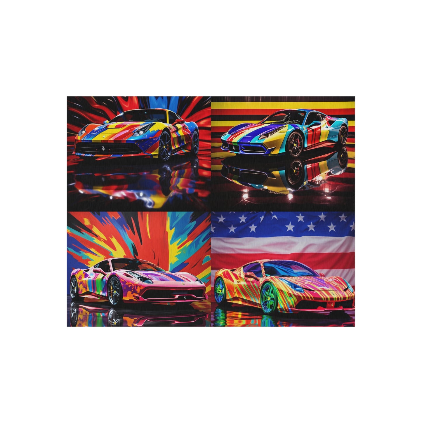 Outdoor Rug  Hyper Colorfull Ferrari 5