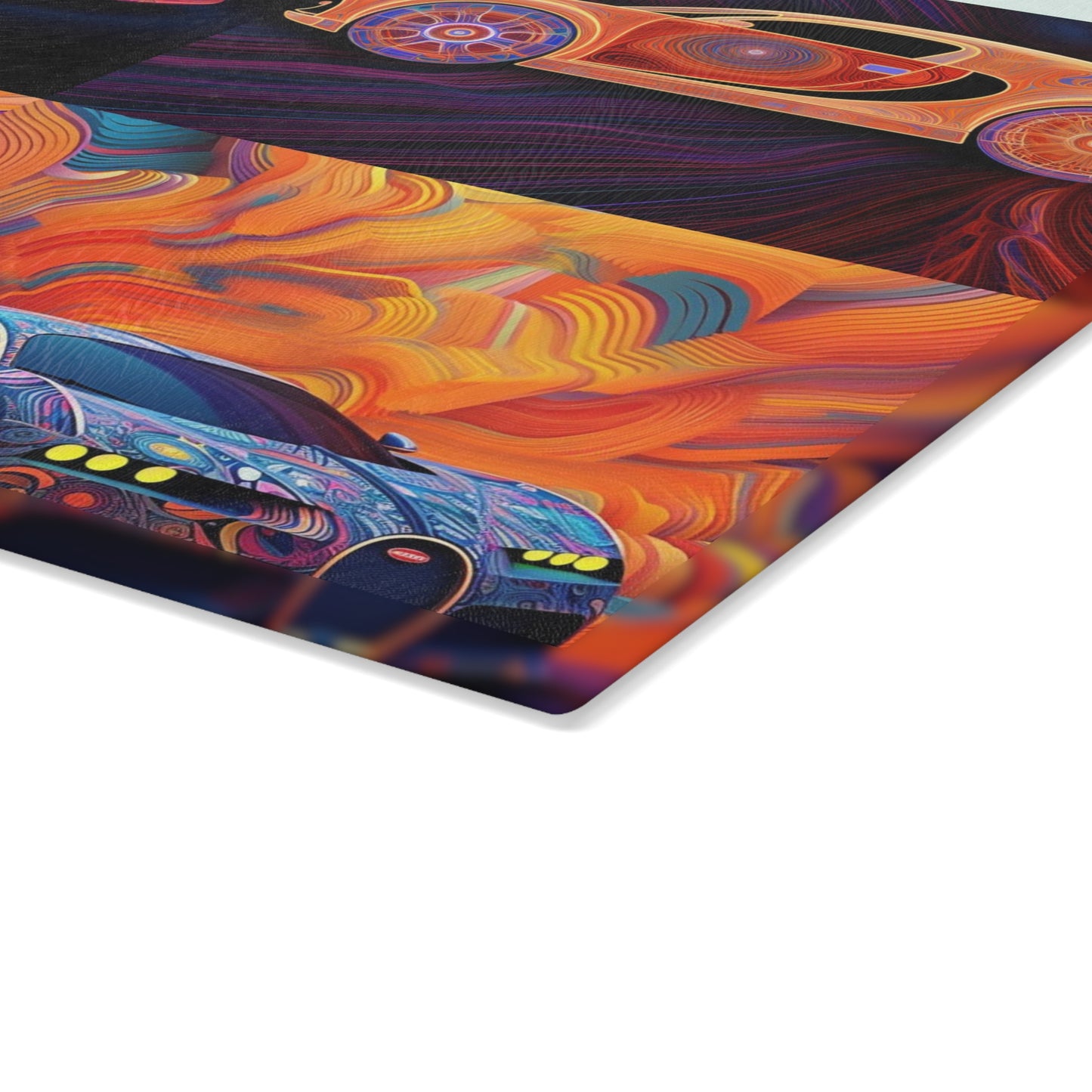 Glass Cutting Board Bugatti Abstract Concept 5