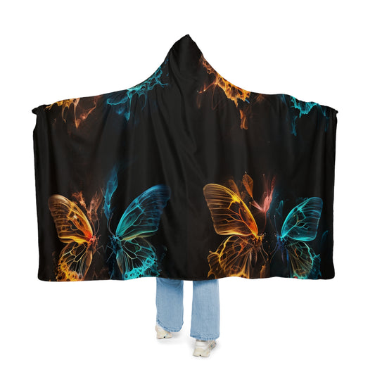 Snuggle Hooded Blanket Kiss Neon Butterfly 5