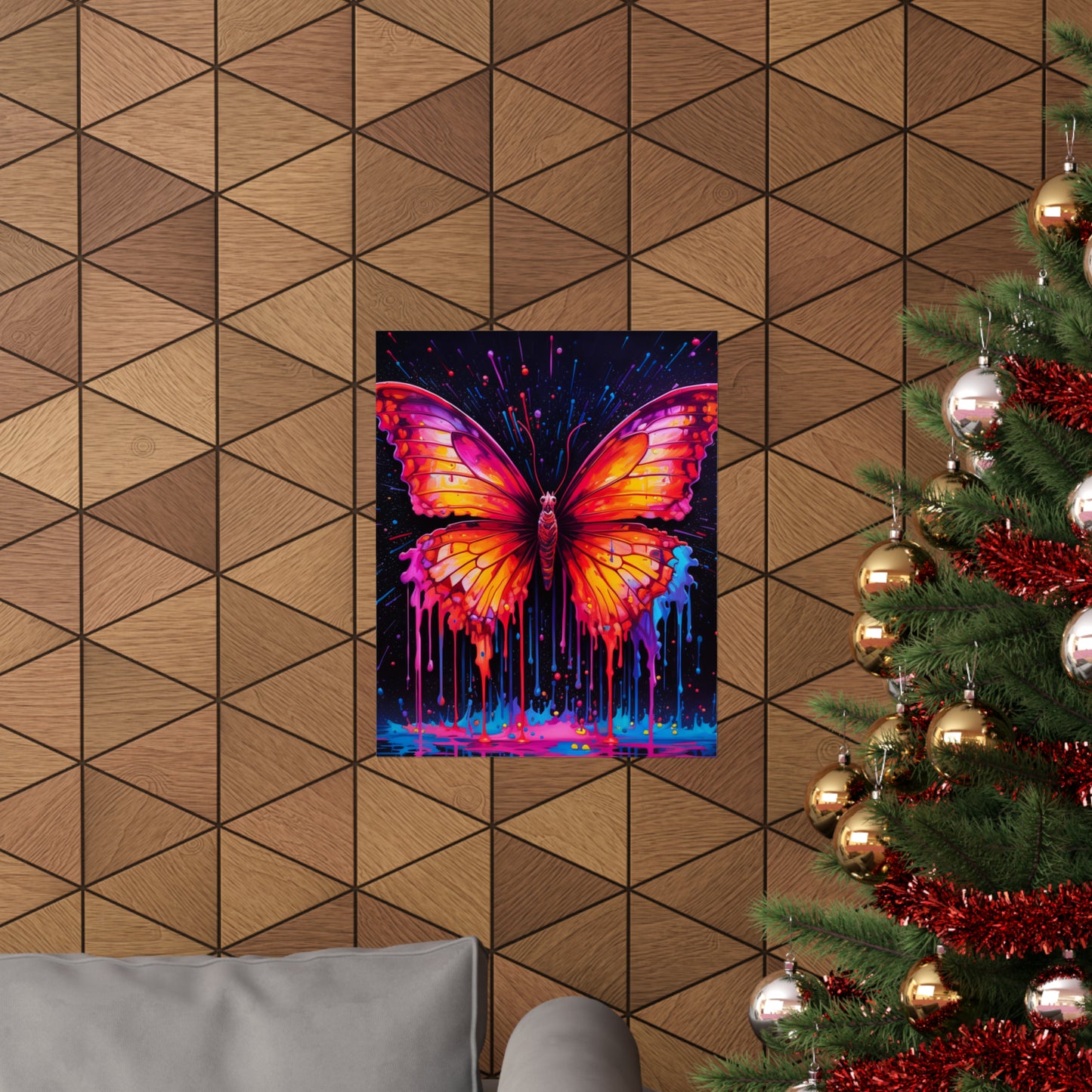 Premium Matte Vertical Posters Pink Butterfly Flair 4