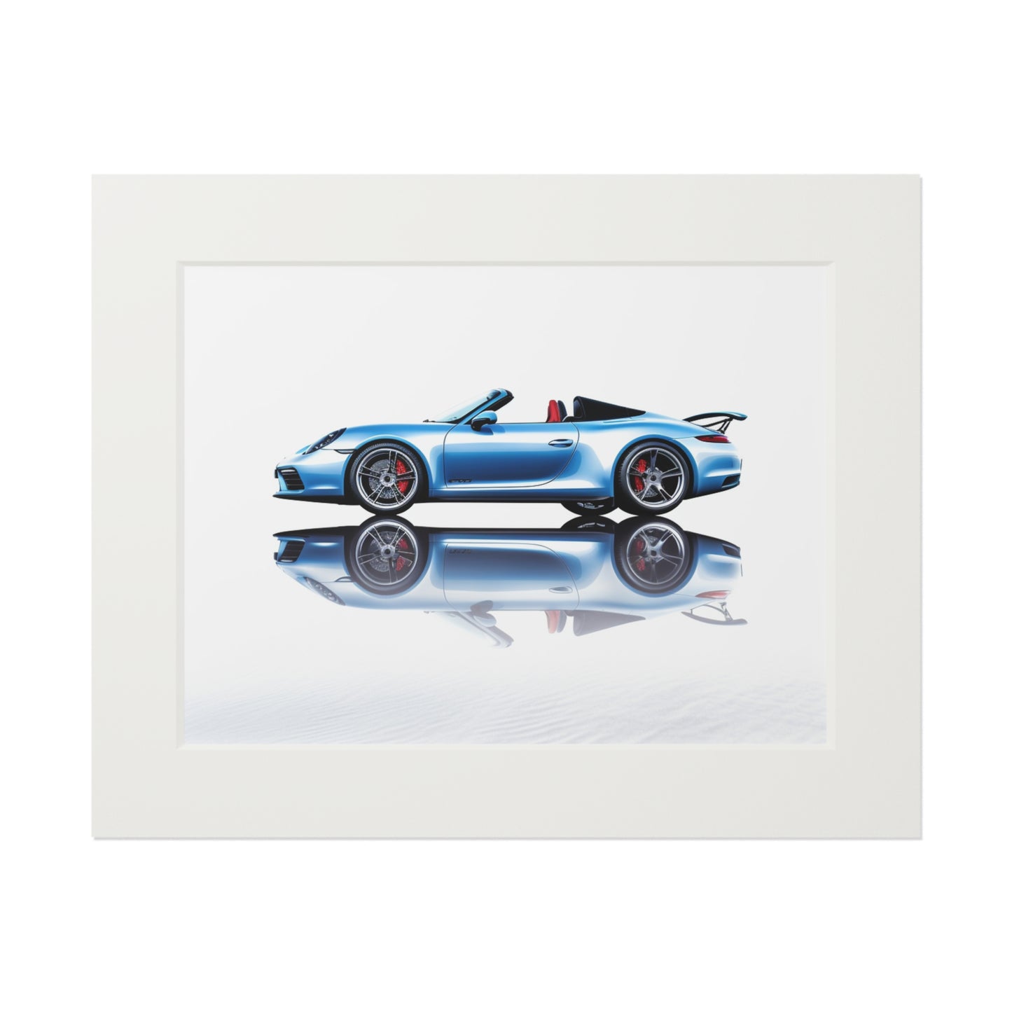 Fine Art Prints (Passepartout Paper Frame) 911 Speedster on water 4