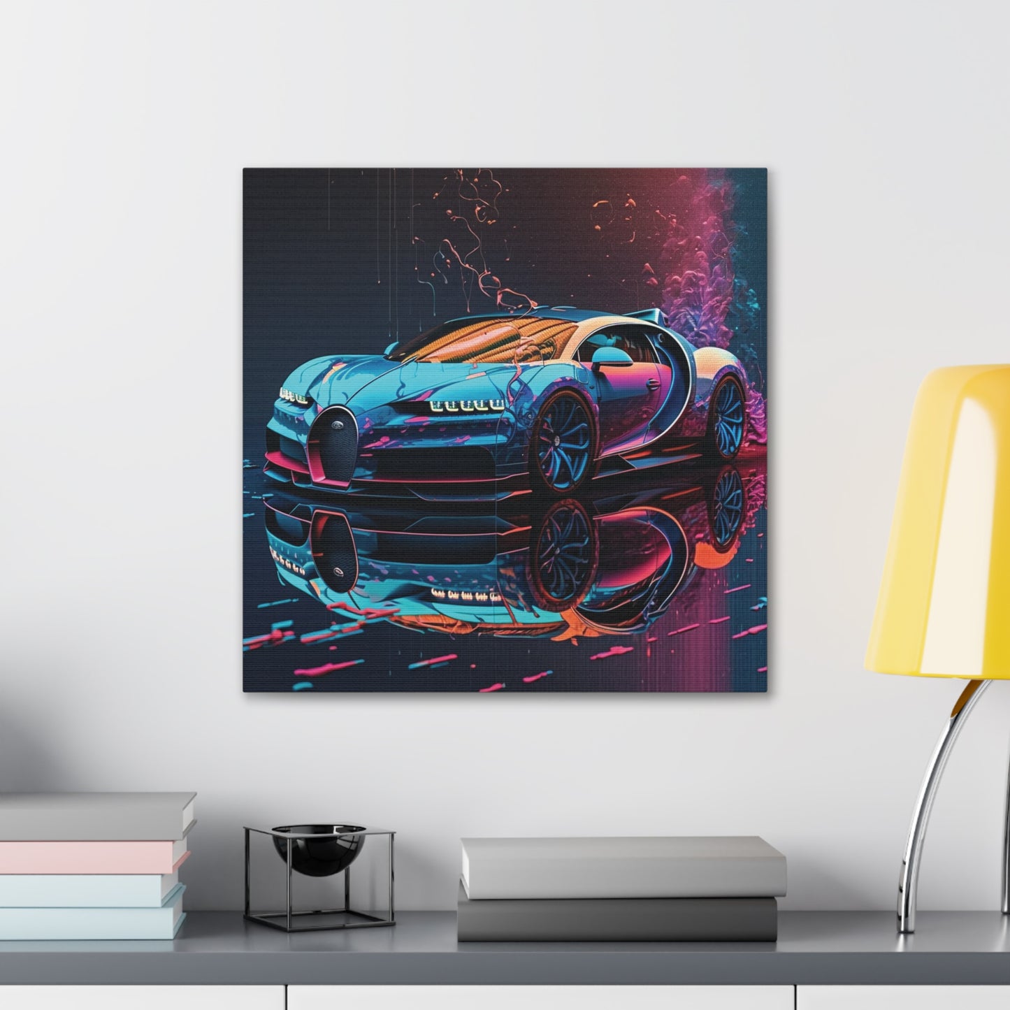 Canvas Gallery Wraps Bugatti Neon Chiron 4