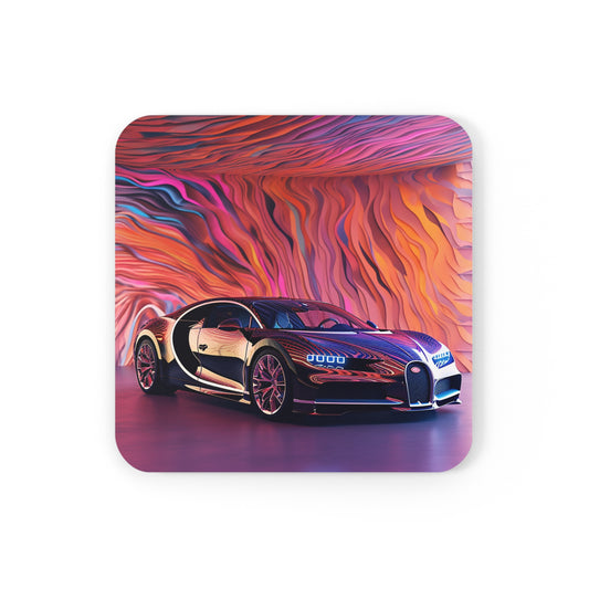 Corkwood Coaster Set Bugatti Abstract Flair 4