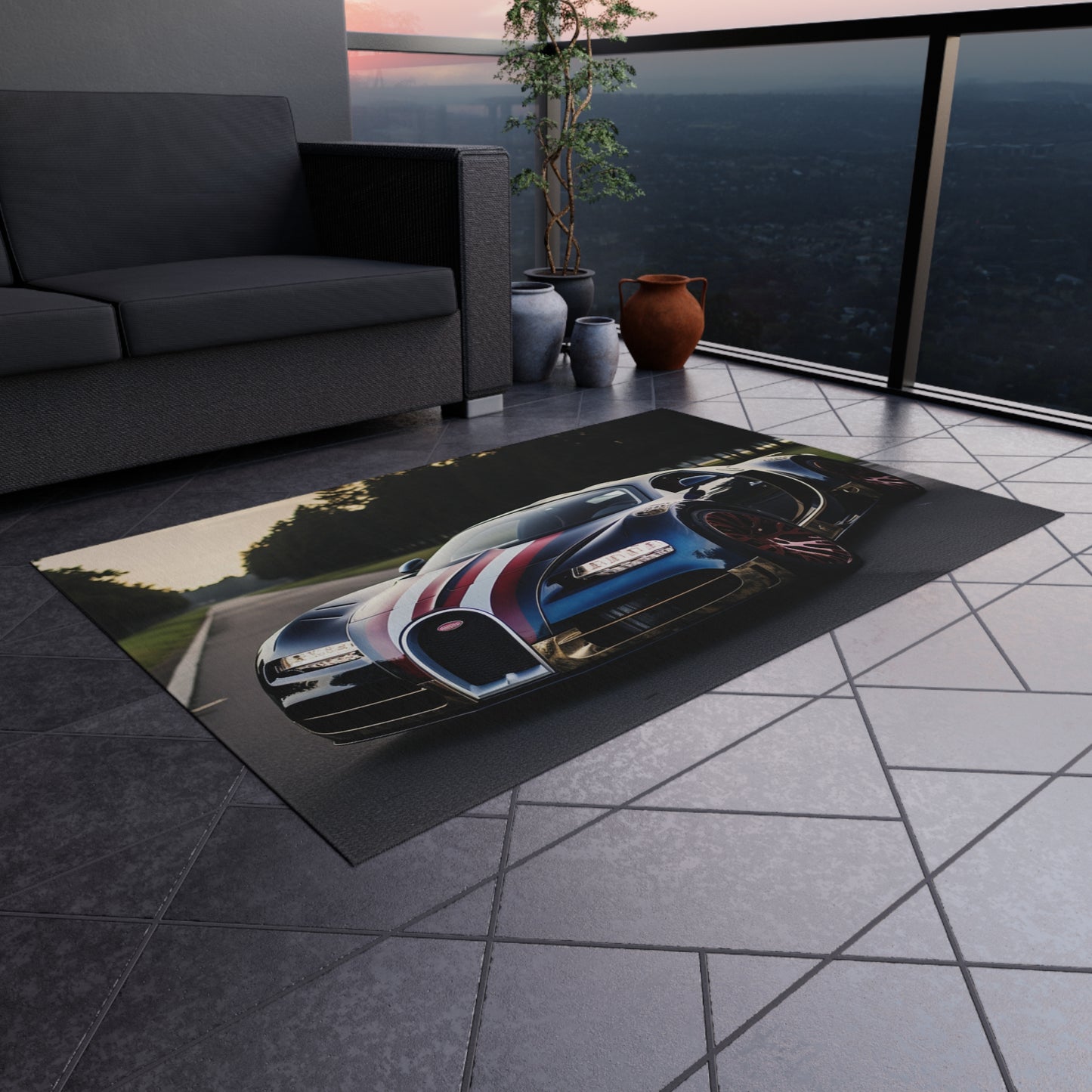 Outdoor Rug  Bugatti Flag American 1