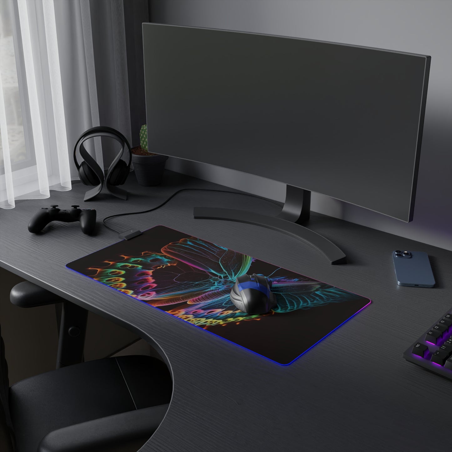 LED Gaming Mouse Pad Thermal Butterfly 2