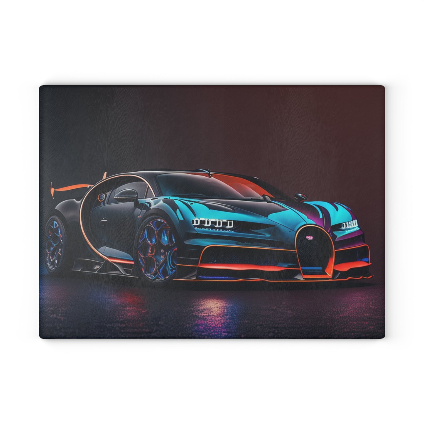 Glass Cutting Board Bugatti Chiron Super 1