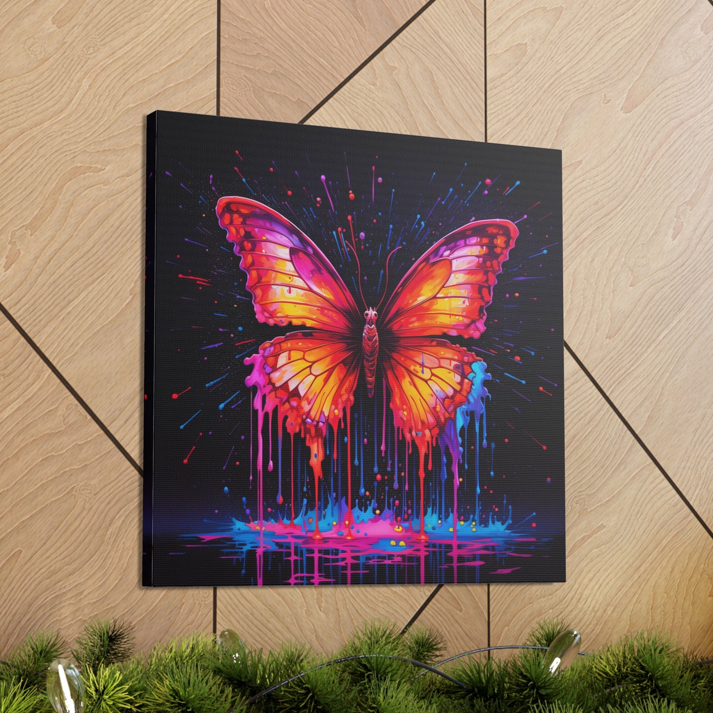 Canvas Gallery Wraps Pink Butterfly Flair 4