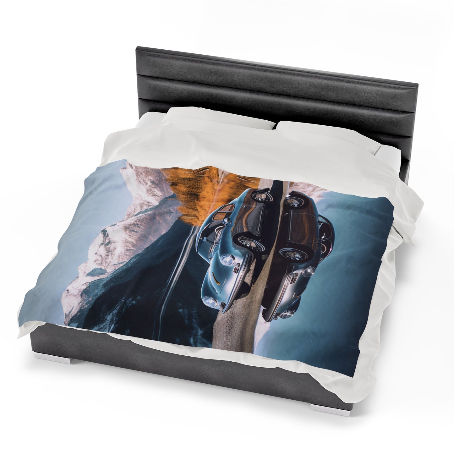 Velveteen Plush Blanket Porsche Lake 1