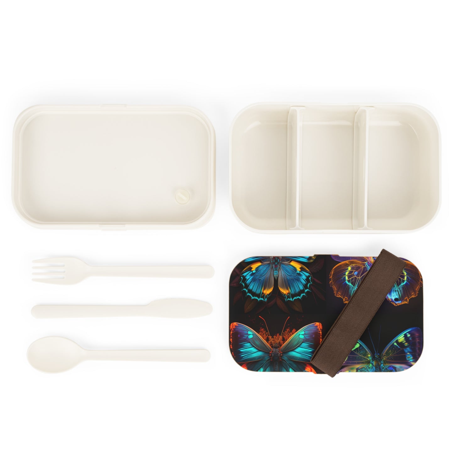 Bento Lunch Box Neon Butterfly Flair 5