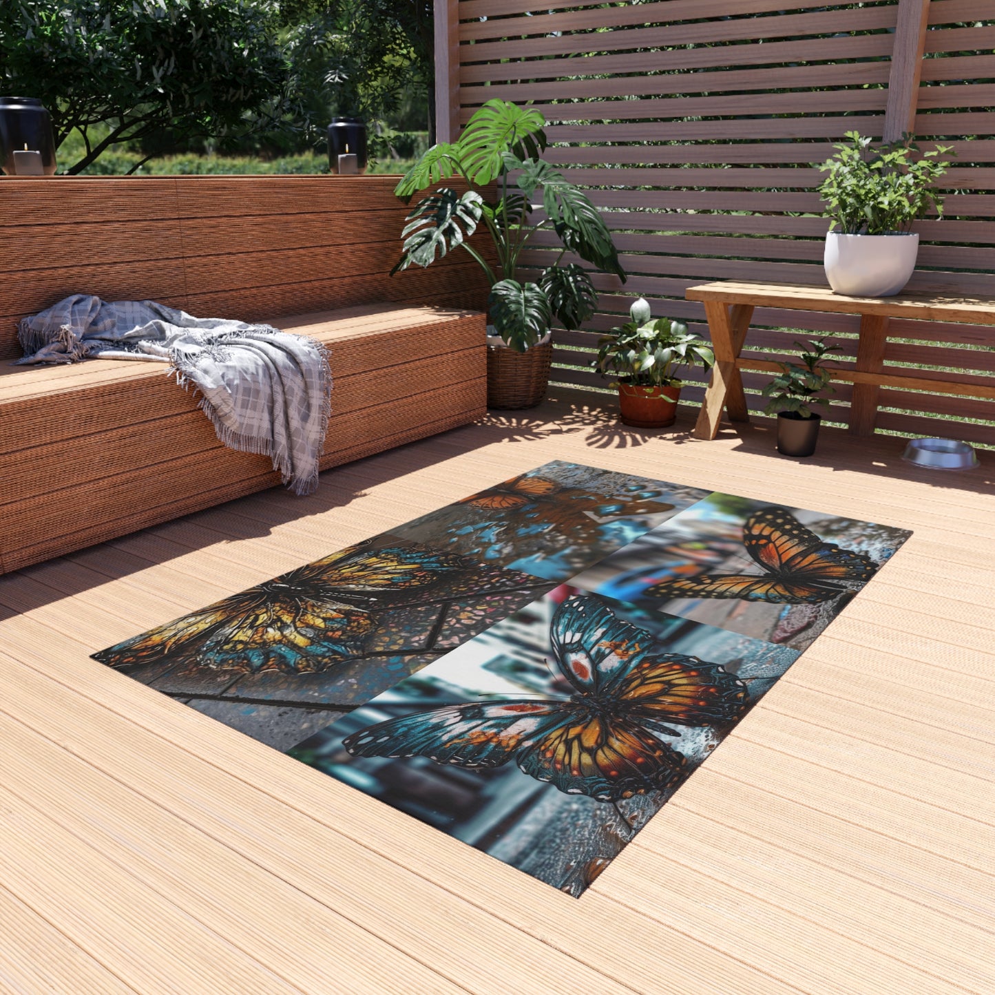 Outdoor Rug  Water Butterfly Street 5