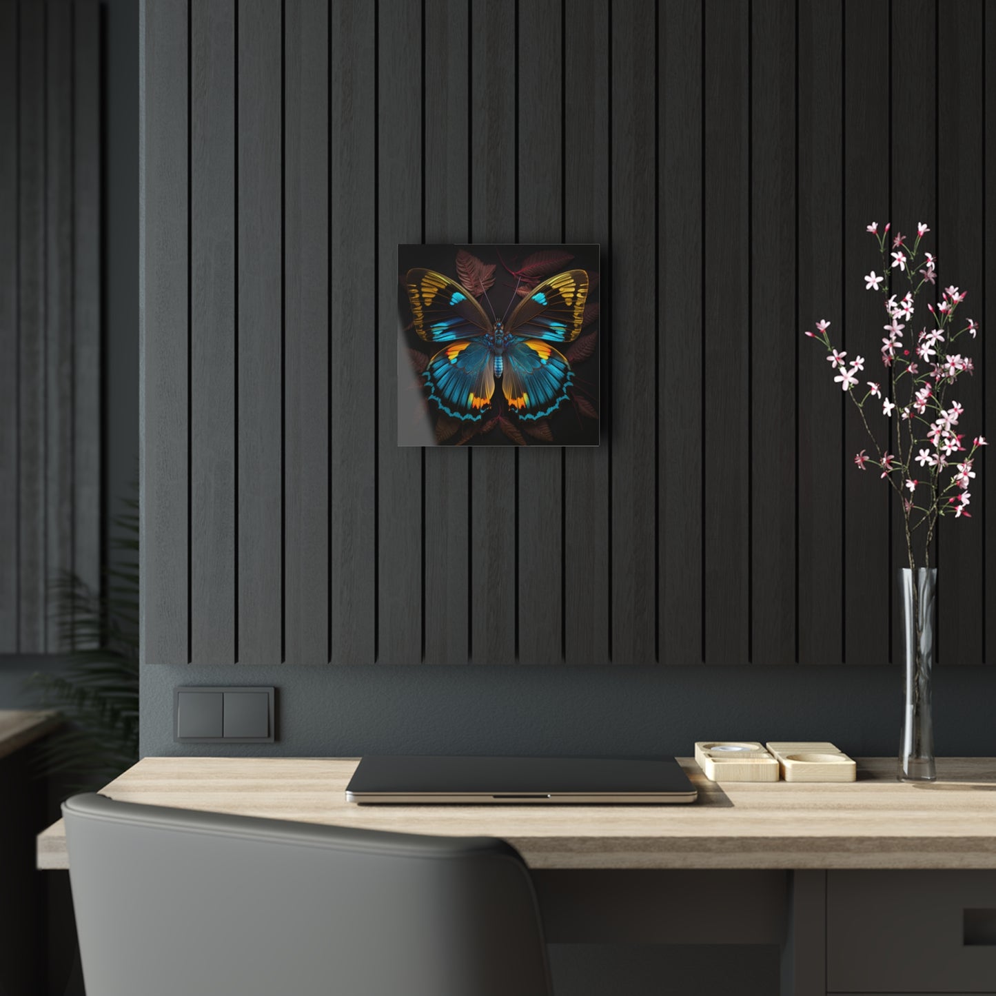 Acrylic Prints Neon Butterfly Flair 1