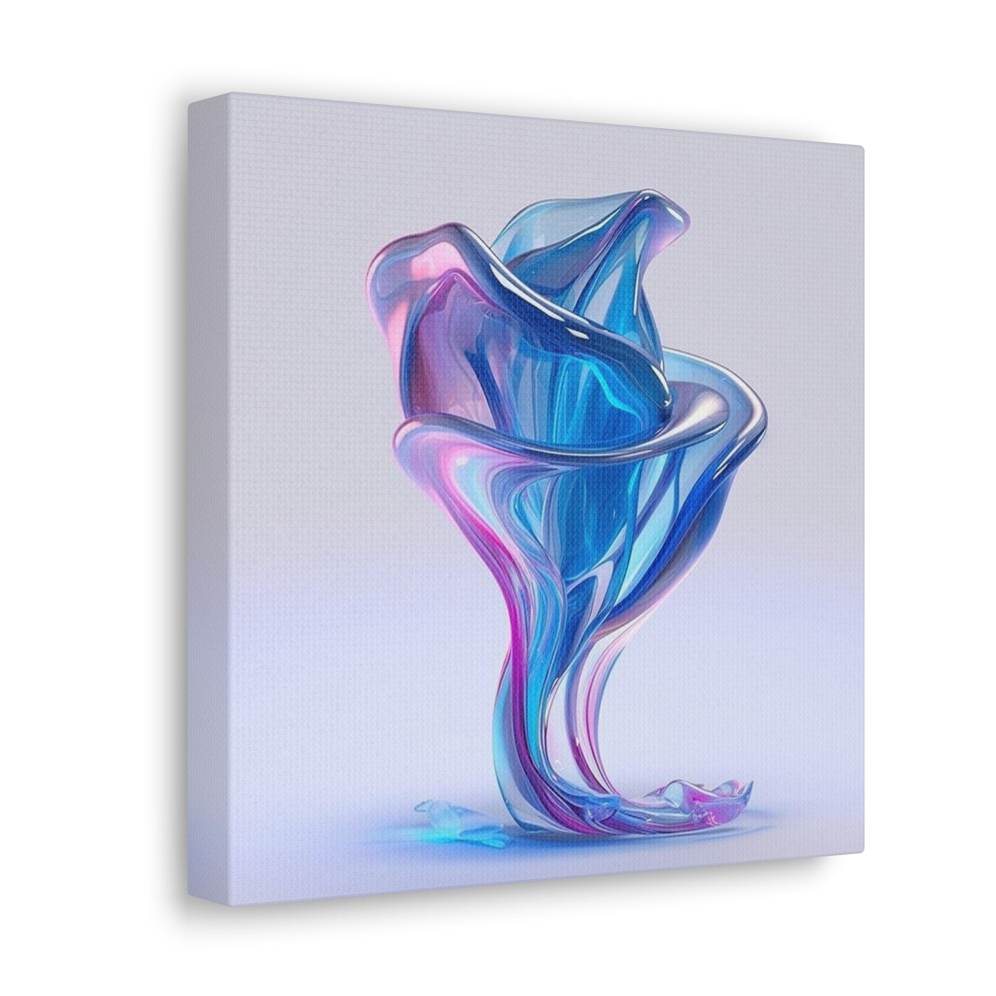 Canvas Gallery Wraps Pink & Blue Tulip Rose 2