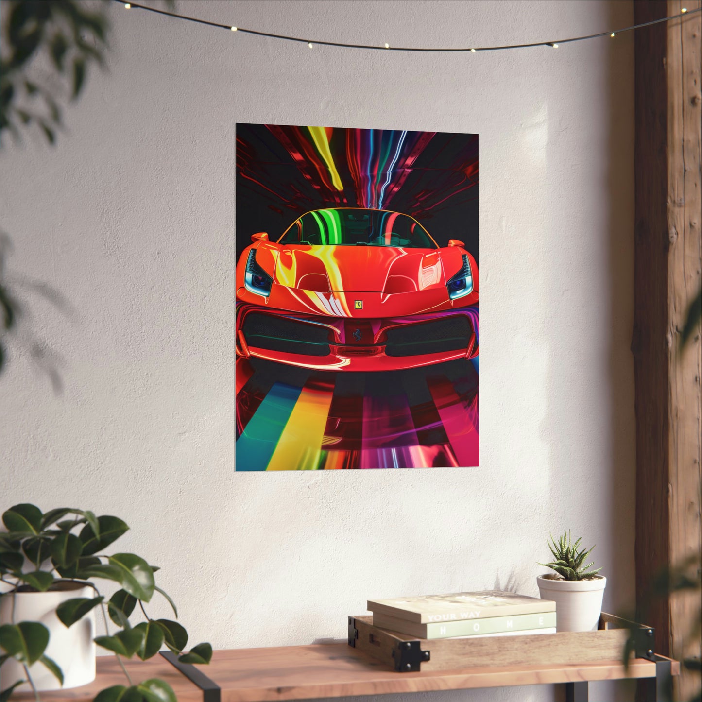 Premium Matte Vertical Posters Ferrari Flair Macro 3