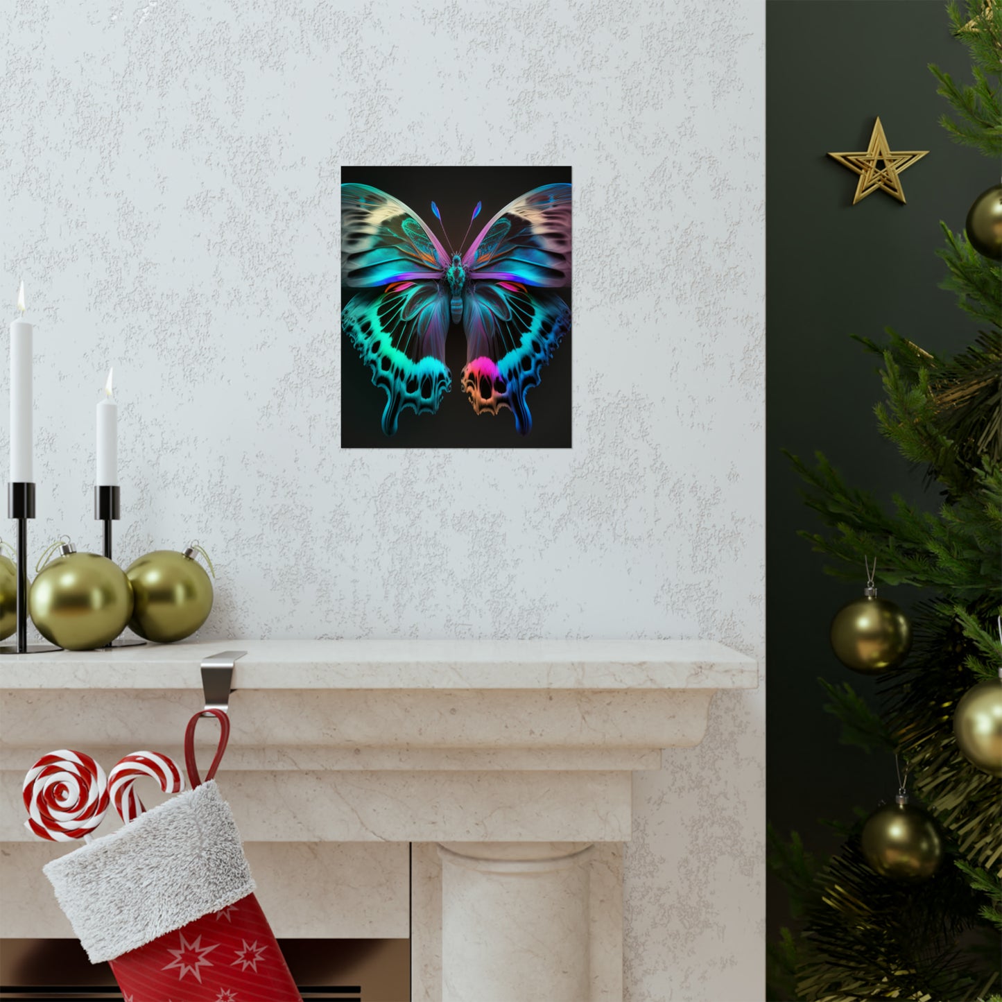 Premium Matte Vertical Posters Raw Florescent Glow 2