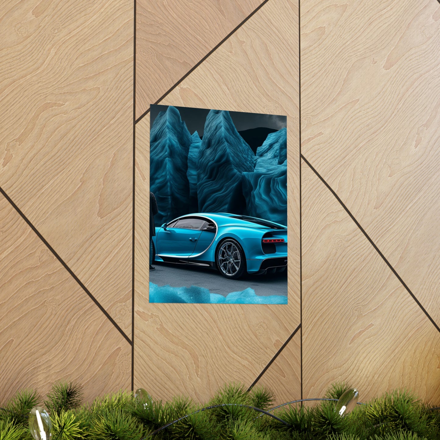 Premium Matte Vertical Posters Bugatti Real Look 3