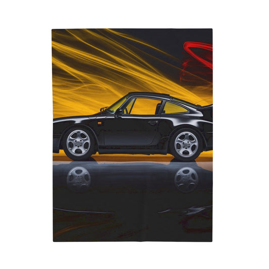 Velveteen Plush Blanket Porsche 933 4