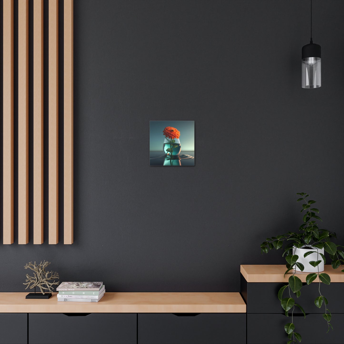 Canvas Gallery Wraps Orange Zinnia 1