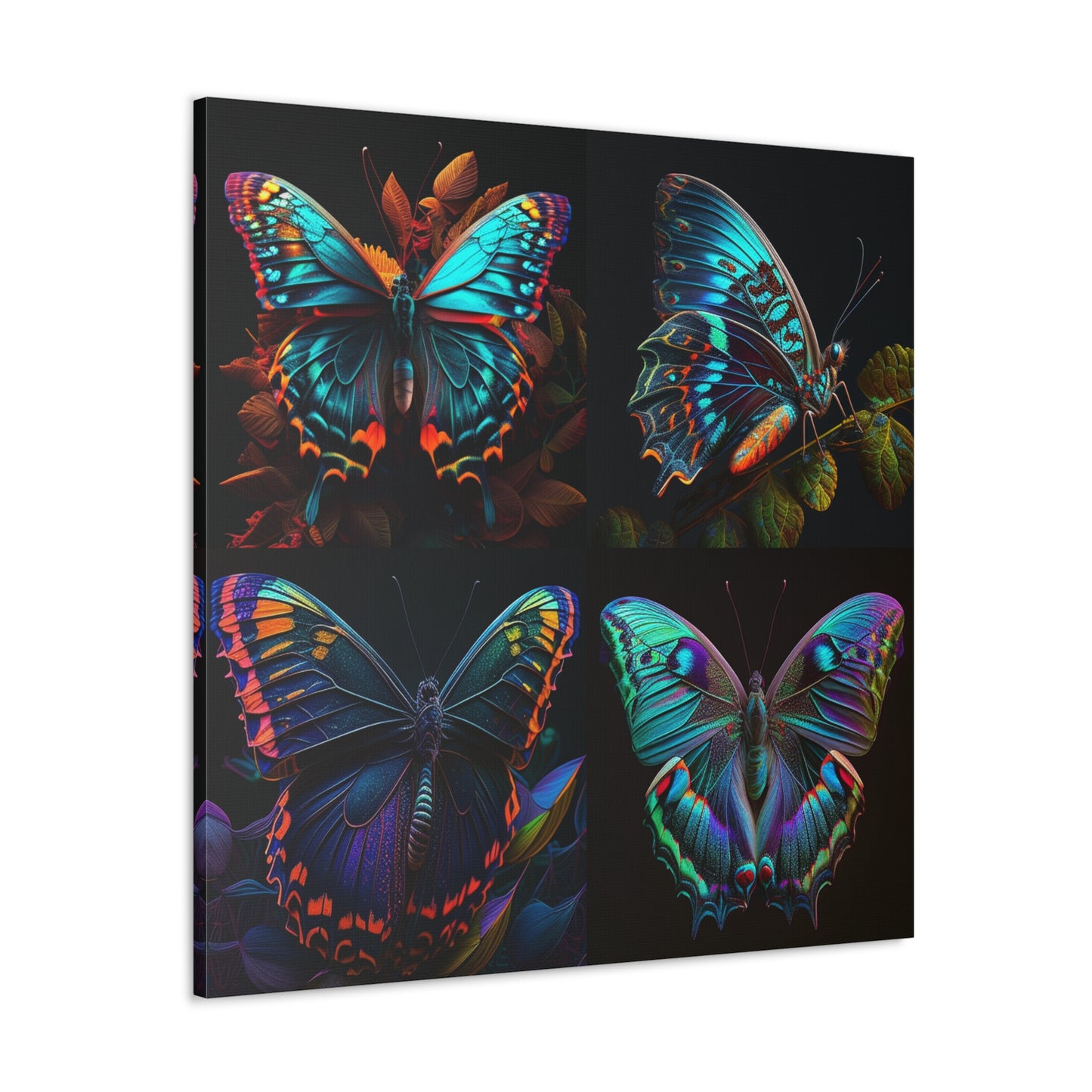 Canvas Gallery Wraps Hue Neon Butterfly 5