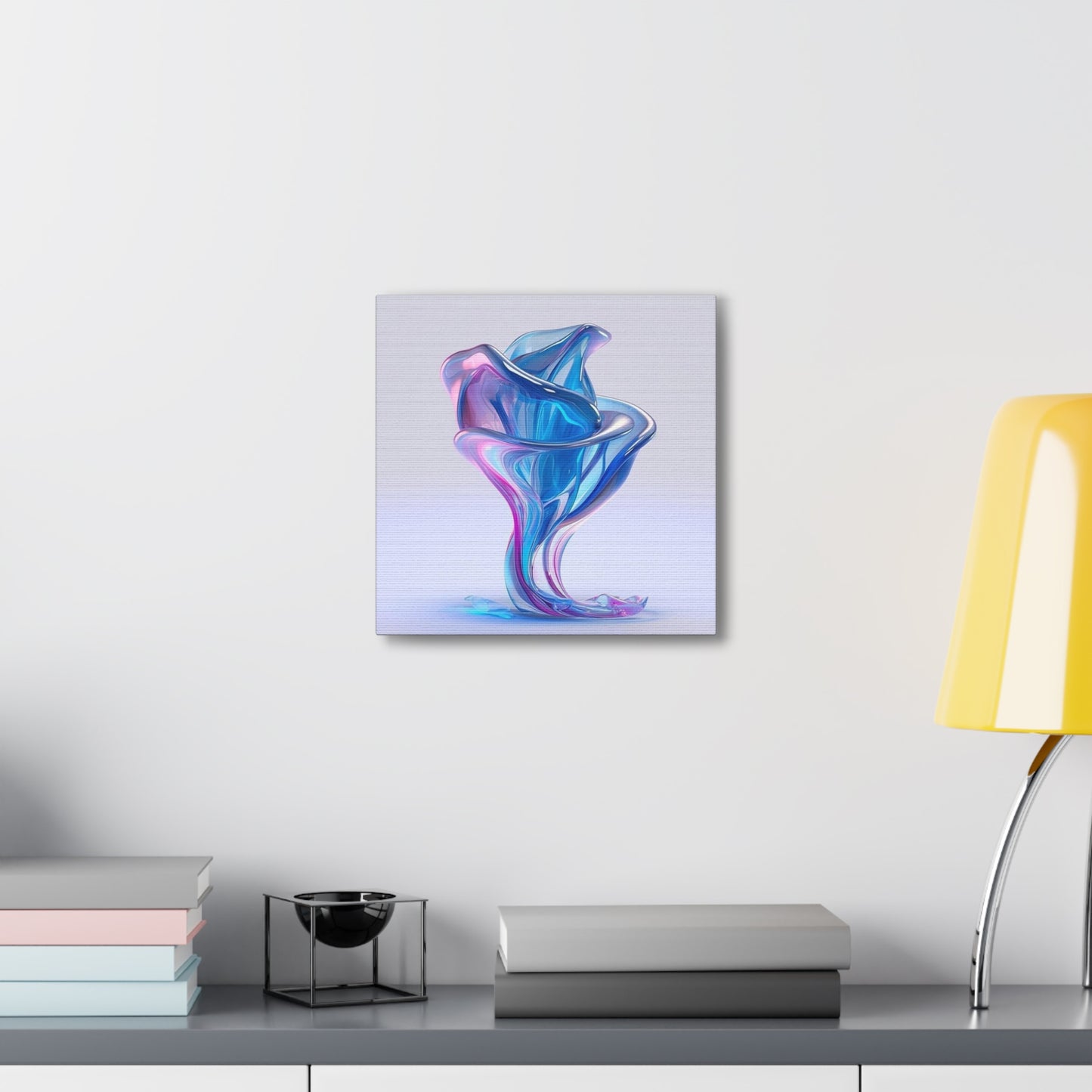 Canvas Gallery Wraps Pink & Blue Tulip Rose 2