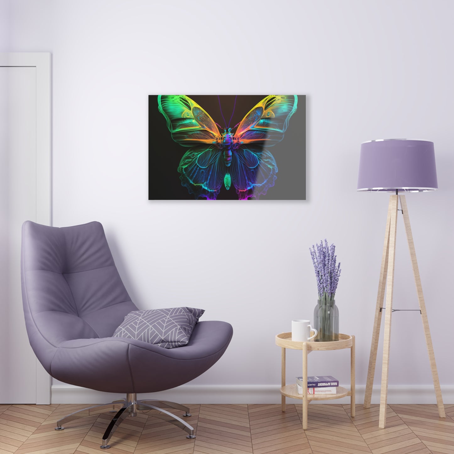 Acrylic Prints Raw Hyper Color Butterfly 3