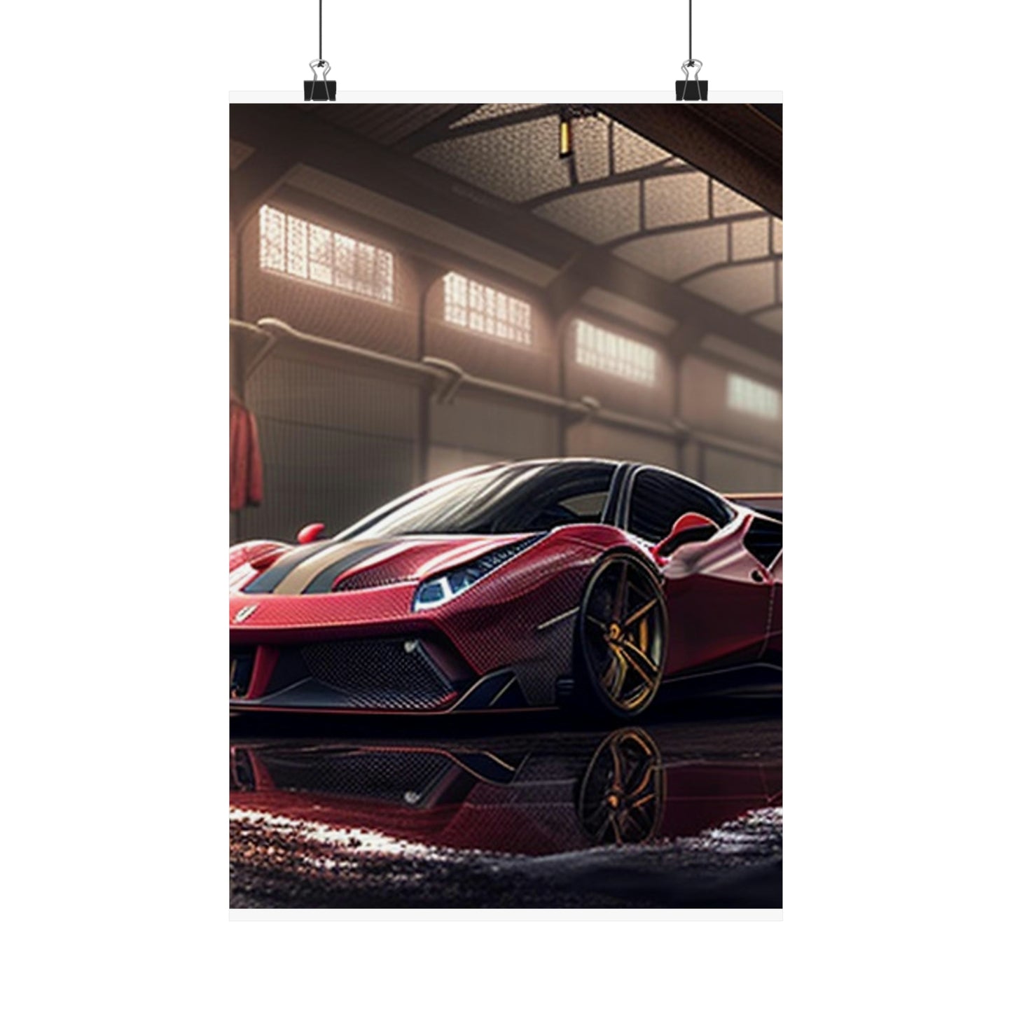 Premium Matte Vertical Posters Ferrari Hyper 4