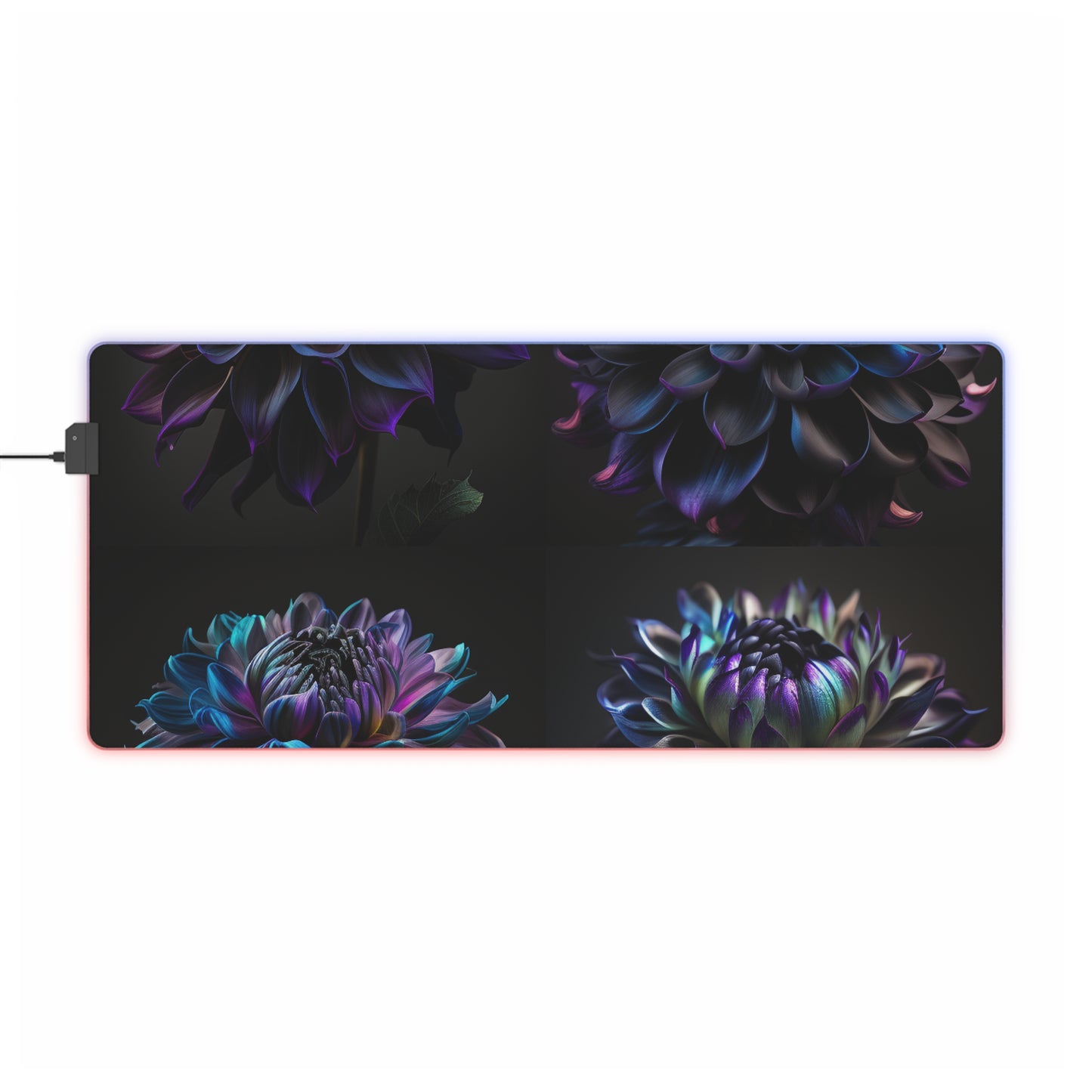 LED Gaming Mouse Pad Dahlia Purple 5