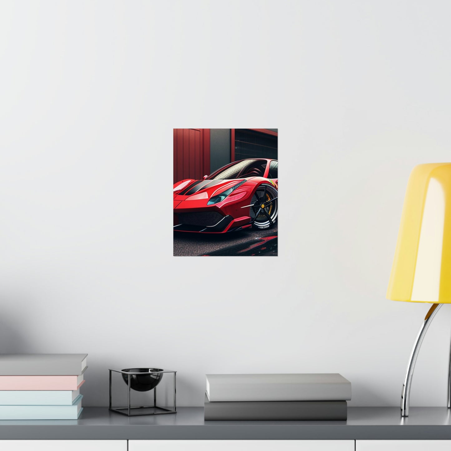 Premium Matte Vertical Posters Ferrari Hyper 1