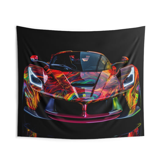 Indoor Wall Tapestries Ferrari Neon 3