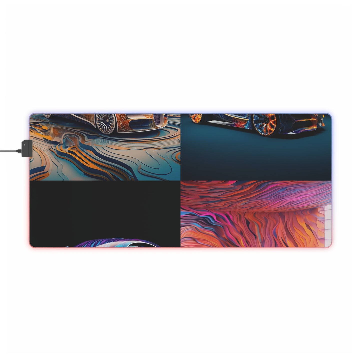 LED Gaming Mouse Pad Bugatti Abstract Flair 5