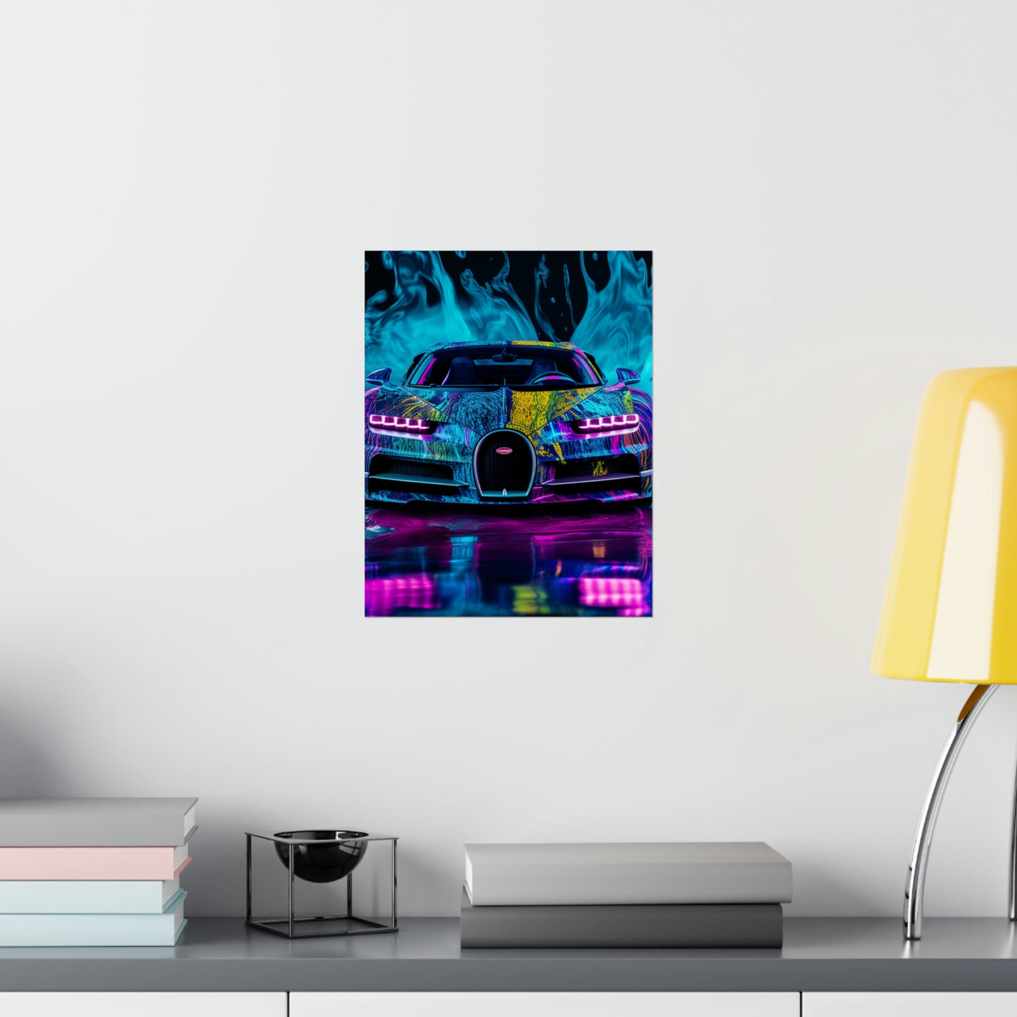 Premium Matte Vertical Posters Bugatti Water 2