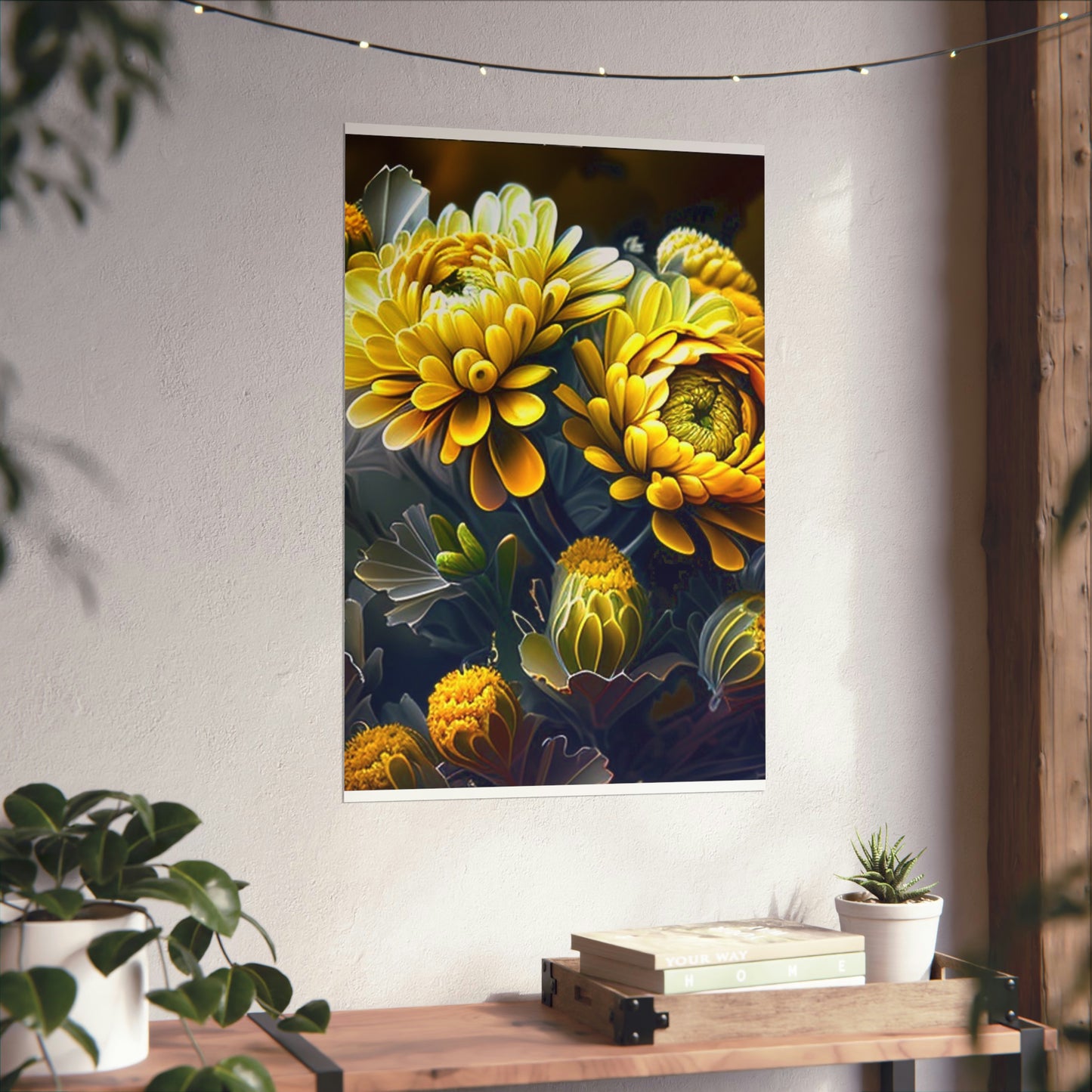 Premium Matte Vertical Posters Yellow Hermosas Flores Amarillas 4