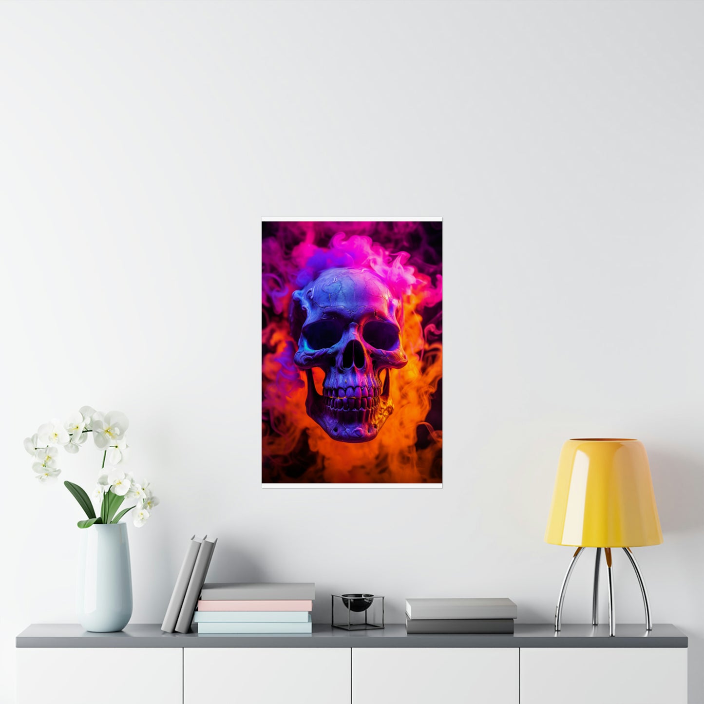 Premium Matte Vertical Posters Macro Skull 4