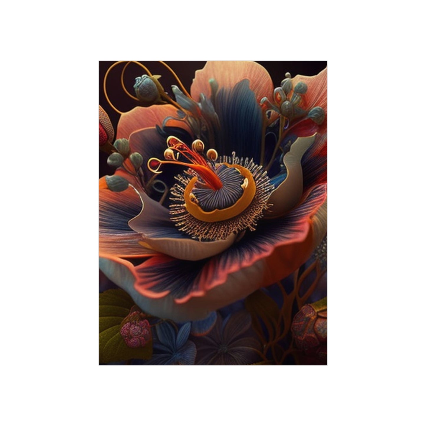 Premium Matte Vertical Posters Flower Arangment 3