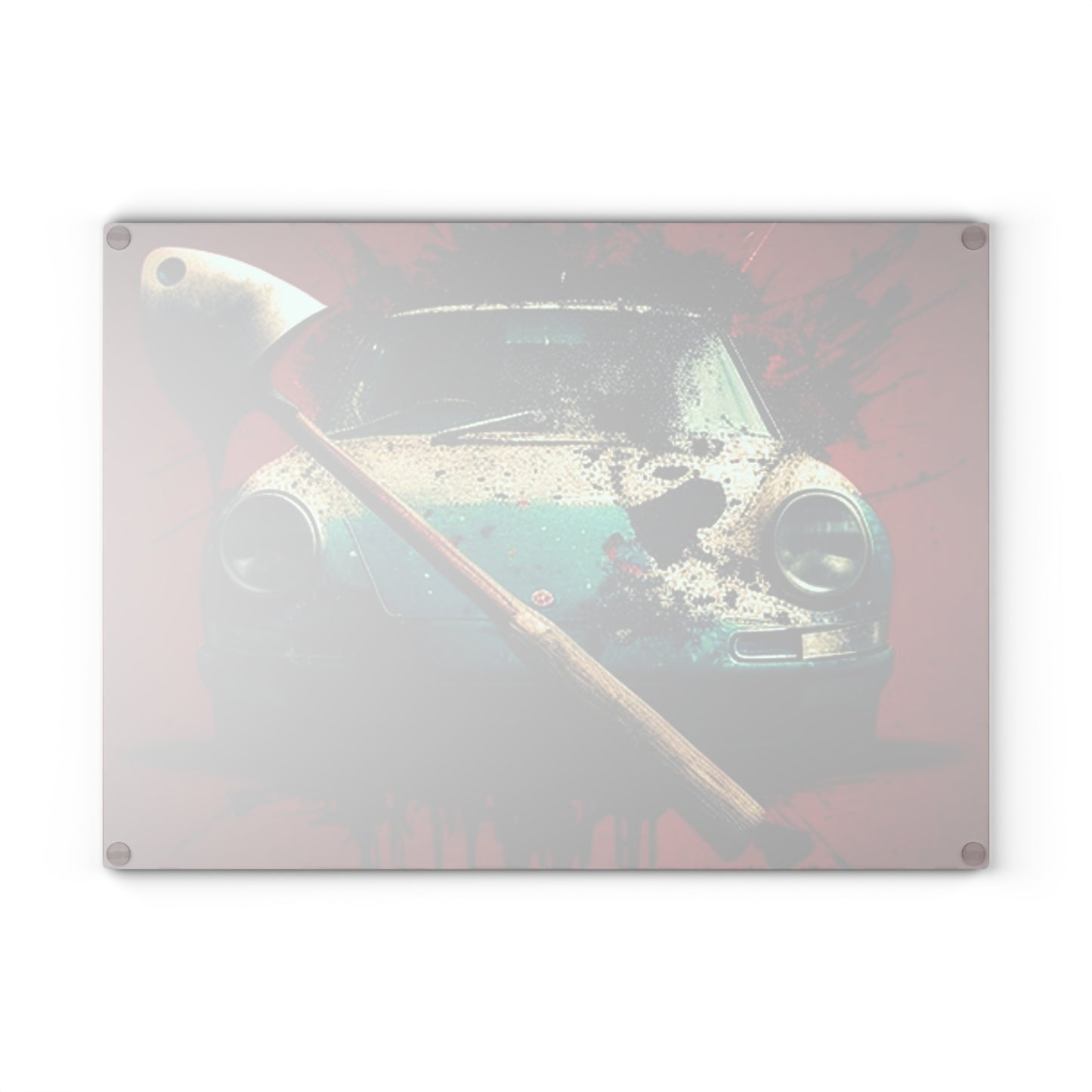 Glass Cutting Board Porsche Abstract 1