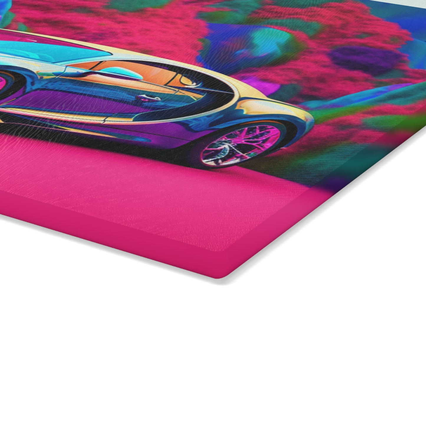 Glass Cutting Board Florescent Bugatti Flair 4