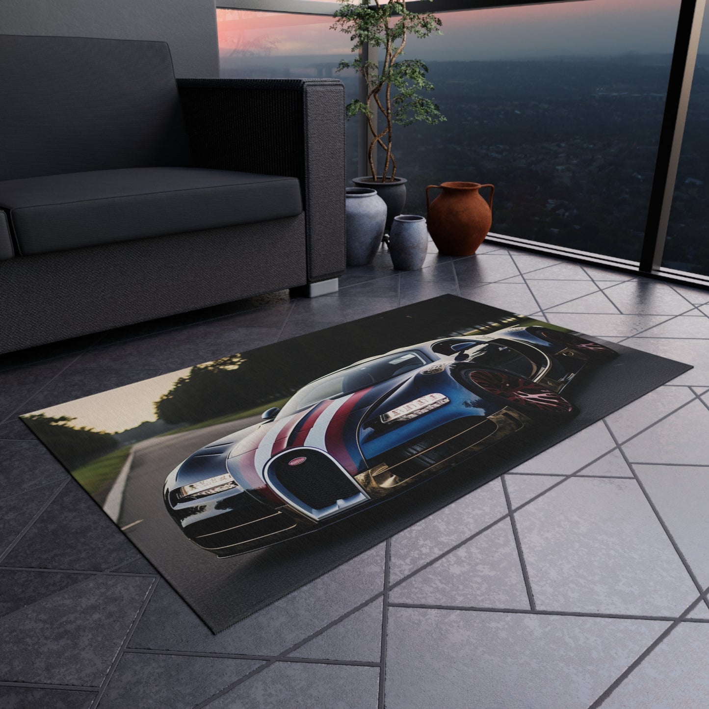 Outdoor Rug  Bugatti Flag American 1