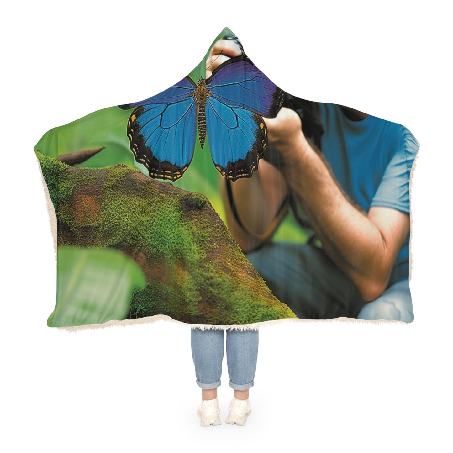 Snuggle Hooded Blanket Jungle Butterfly 4