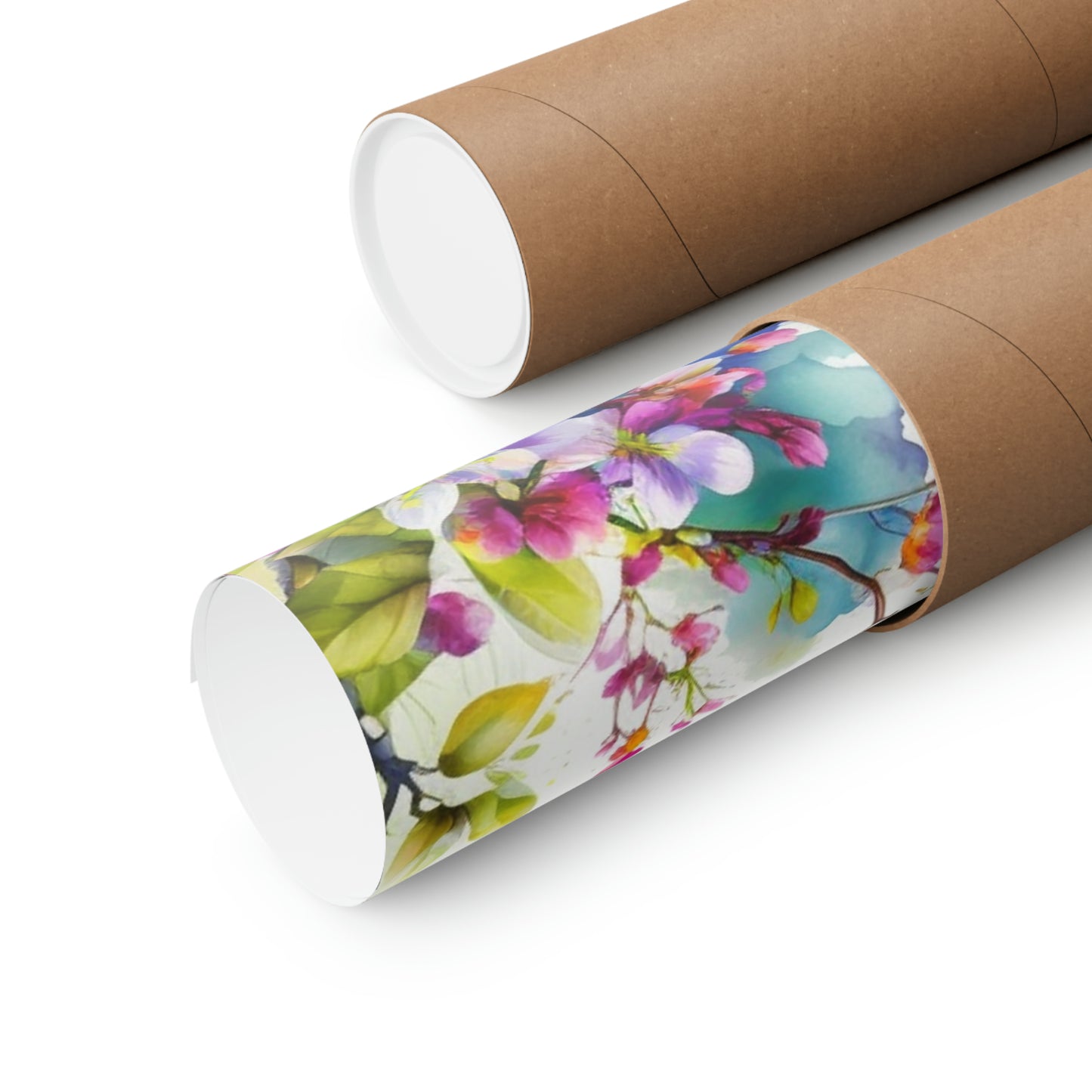 Premium Matte Vertical Posters Mother Nature Bright Spring Colors Realistic Watercolor 5