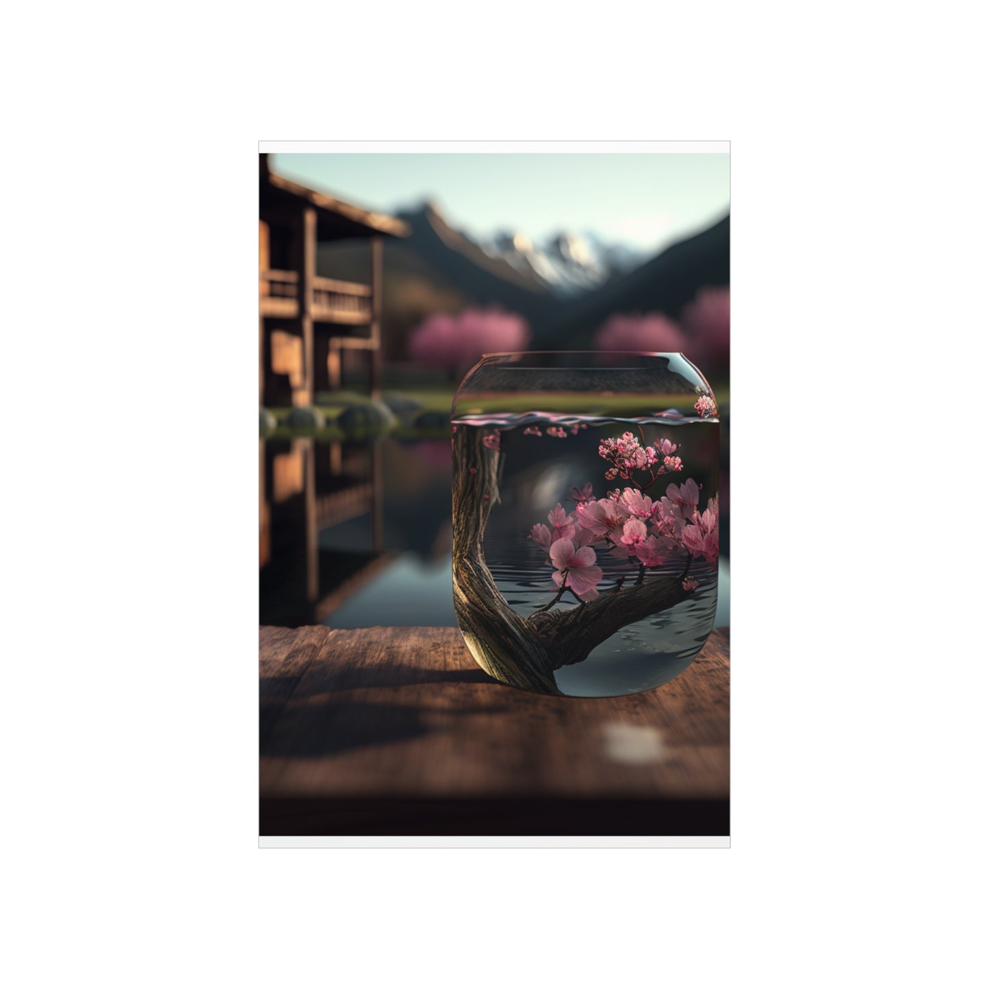 Premium Matte Vertical Posters Cherry Blossom 3