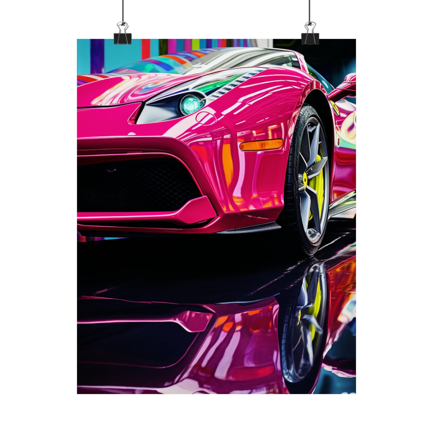 Premium Matte Vertical Posters Ferrari Flair Macro 2