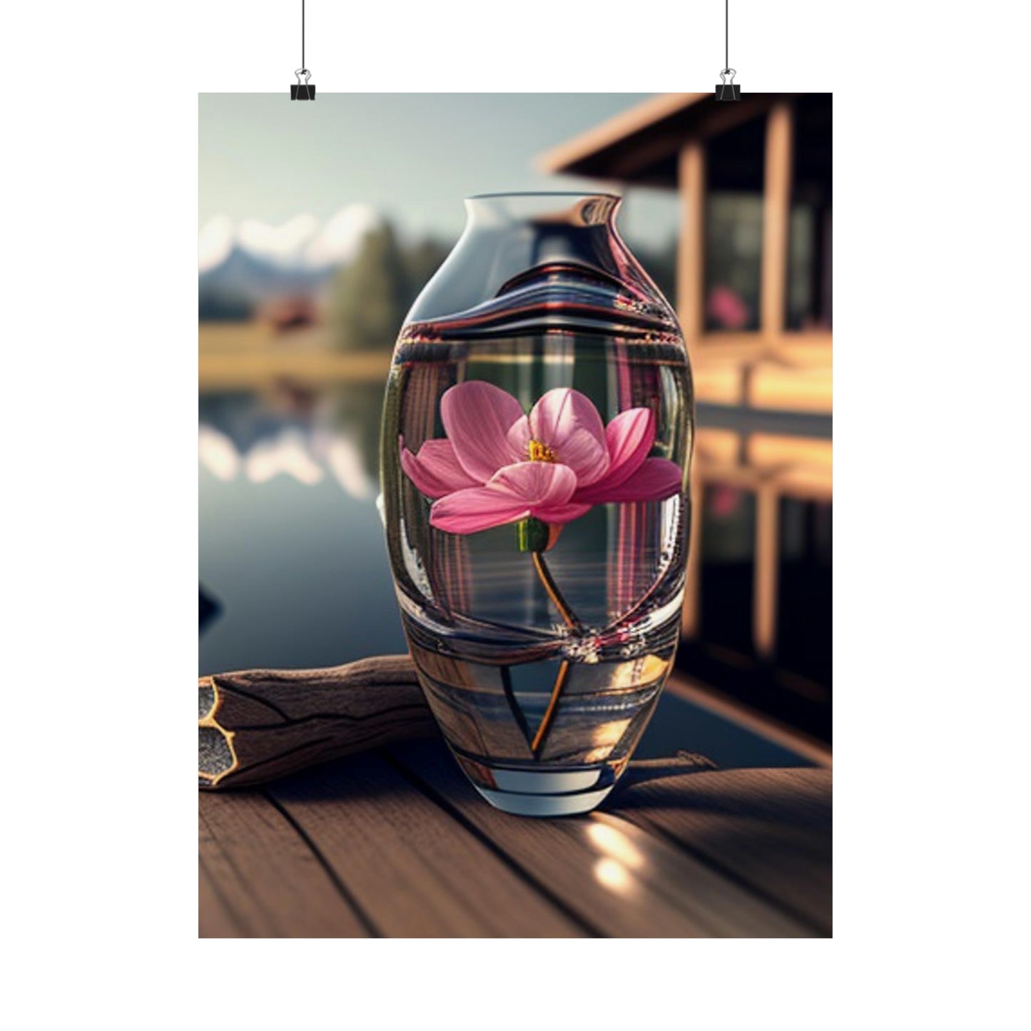 Premium Matte Vertical Posters Pink Magnolia 2