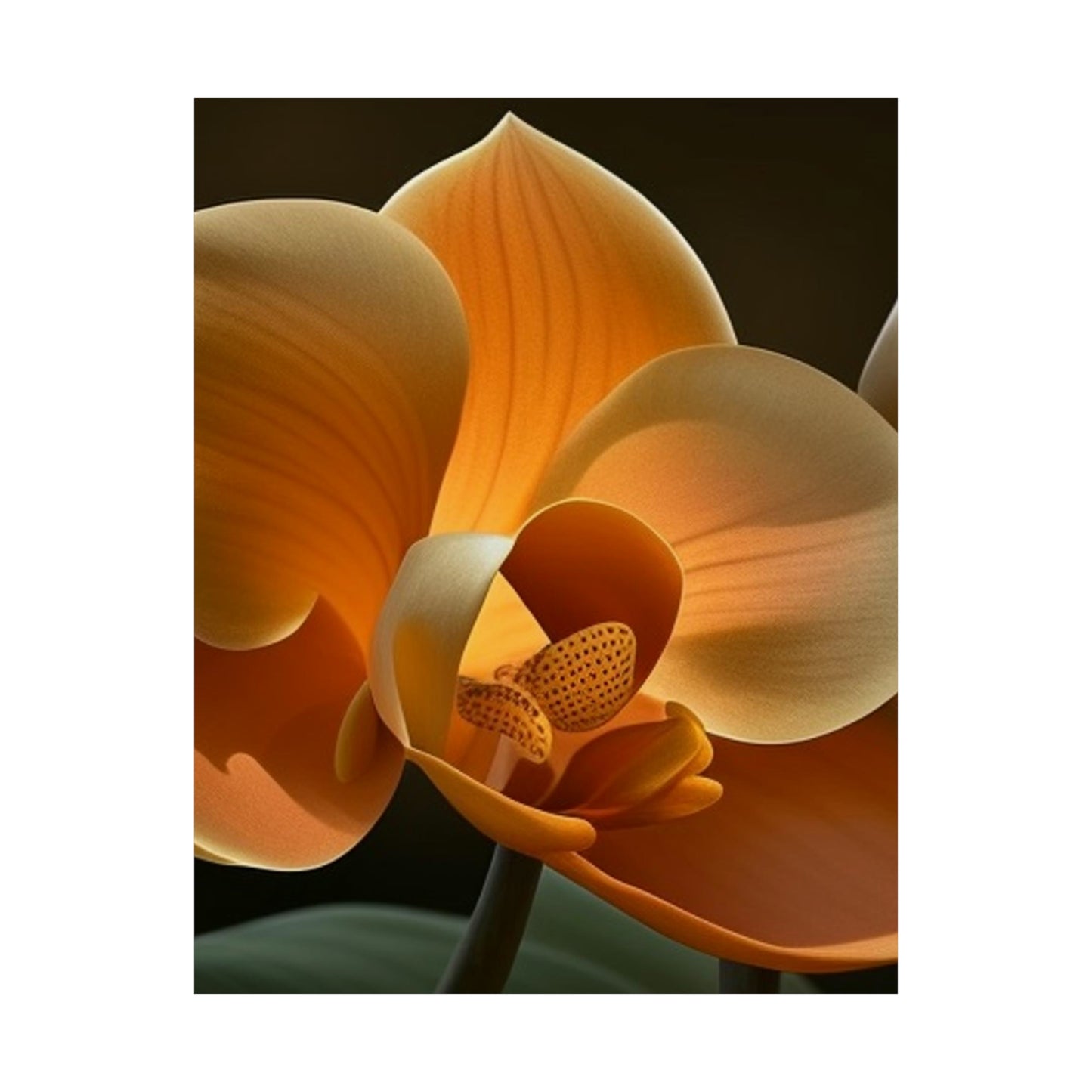 Premium Matte Vertical Posters Orange Orchid 4