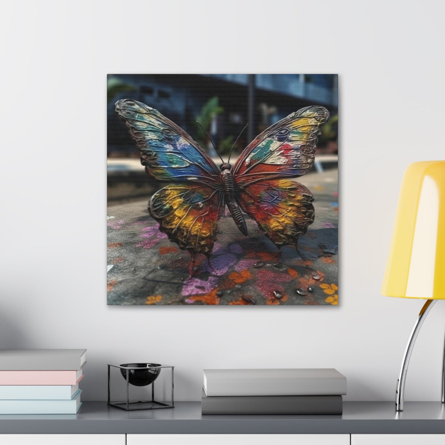 Canvas Gallery Wraps Liquid Street Butterfly 3